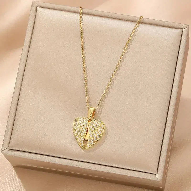 Custom My Angel Necklace with Engraving