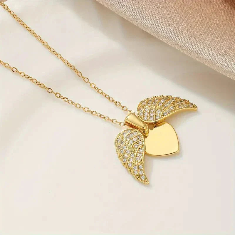 Custom My Angel Necklace with Engraving