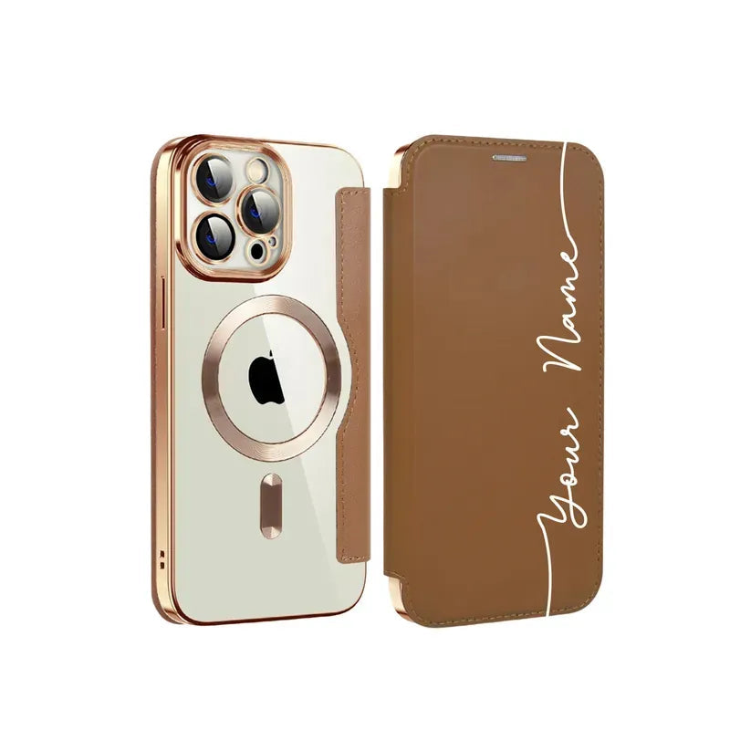 Custom Flip Leather Phone Case For iPhone