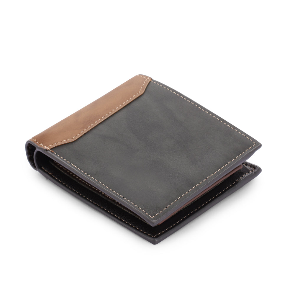 Men's custom photo wallet, gray, personalized gifts