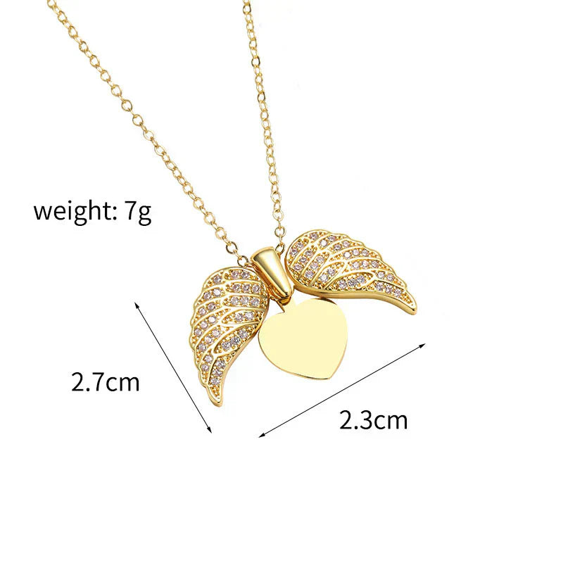 Custom My Angel Necklace with Engraving