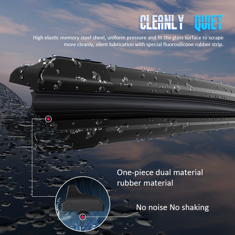 Customized wiper blades to match your car model (1 pair)