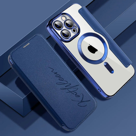 Custom Flip Leather Phone Case For iPhone